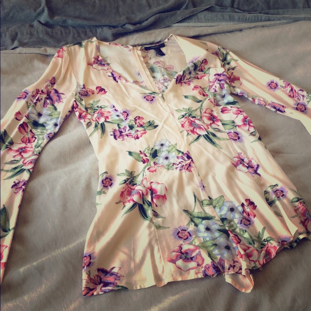 Pink Romper, with flowers
